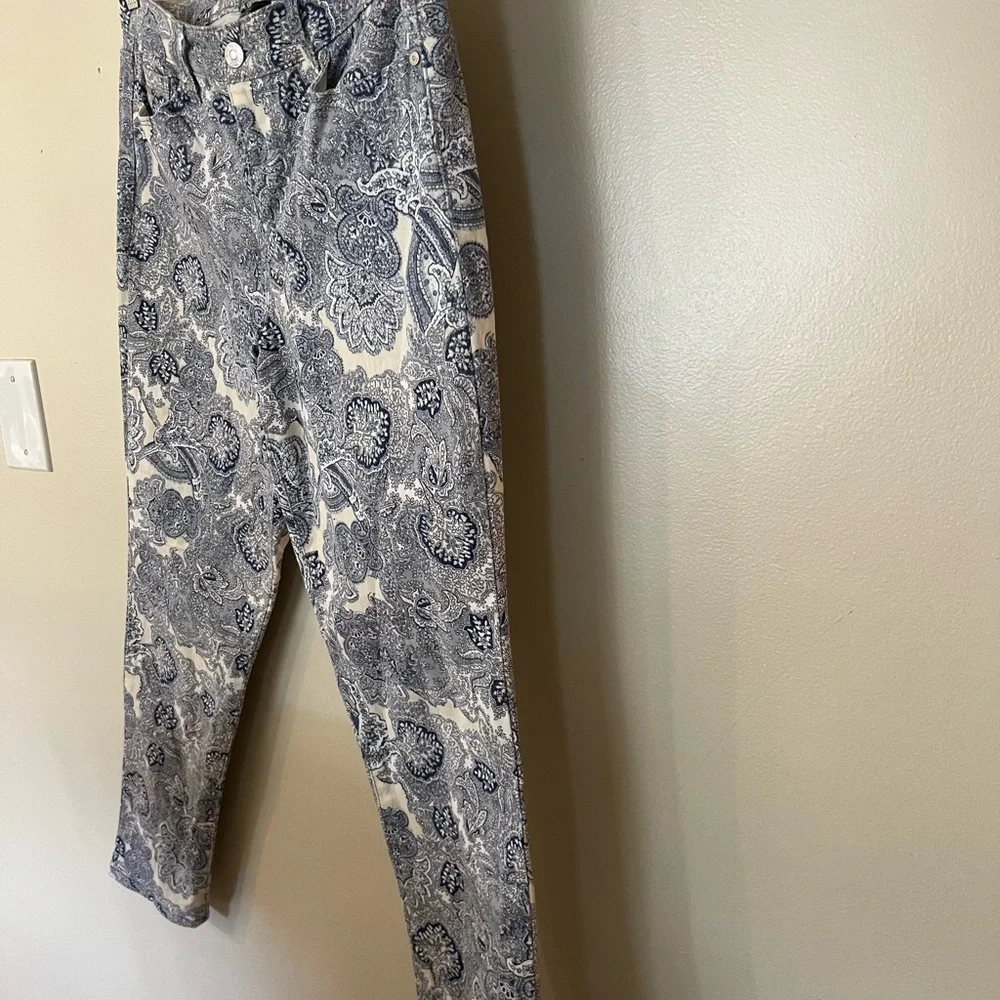 Nine West Paisley Print Jeans - Picture 2 of 5
